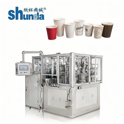 Safety Juice / Coffee / Ice Cream Paper Cup Production Machine 135-450GRAM
