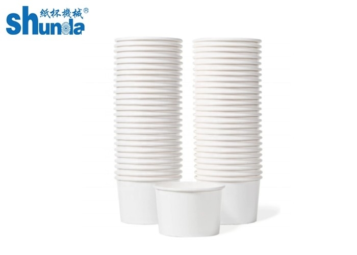 Biodegradable Disposable Customized Sturdy White Paper Soup Bowl For Cold Hot Food