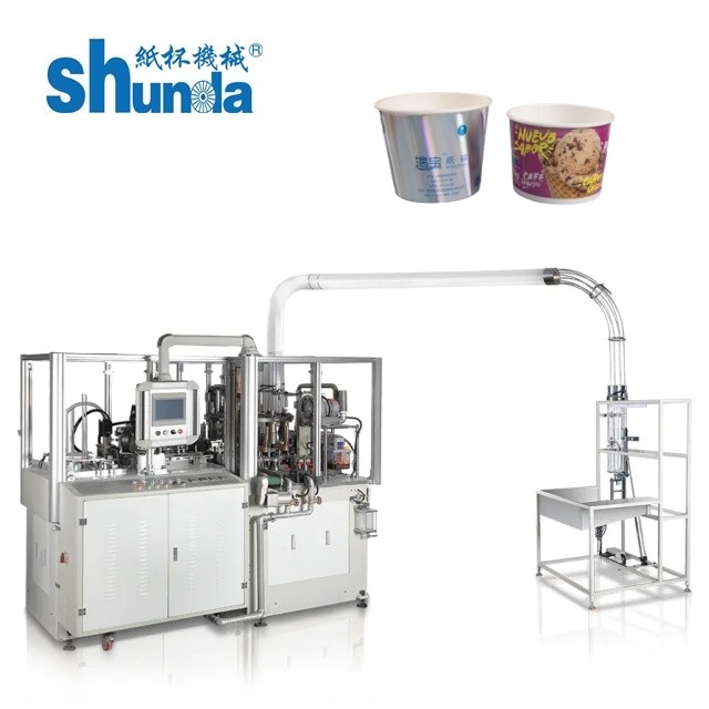 Durable Automatic Paper Bowl Forming Machine In High Speed With Inspection System